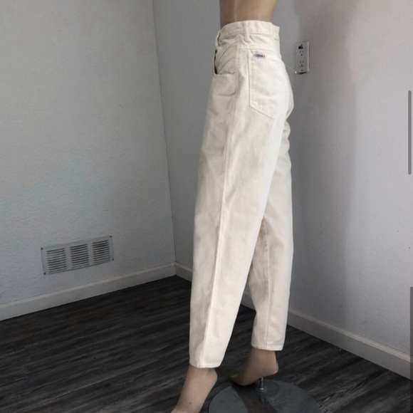 Zena Jean Cream High-Waisted Wide-Leg jeans - Picture 7 of 15